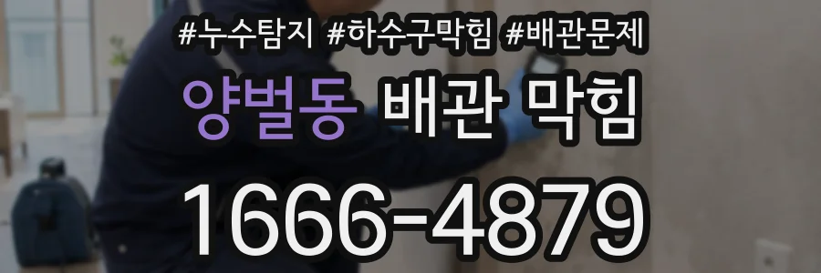 양벌동 배관 막힘