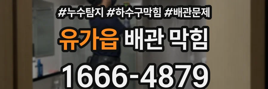 유가읍 배관 막힘