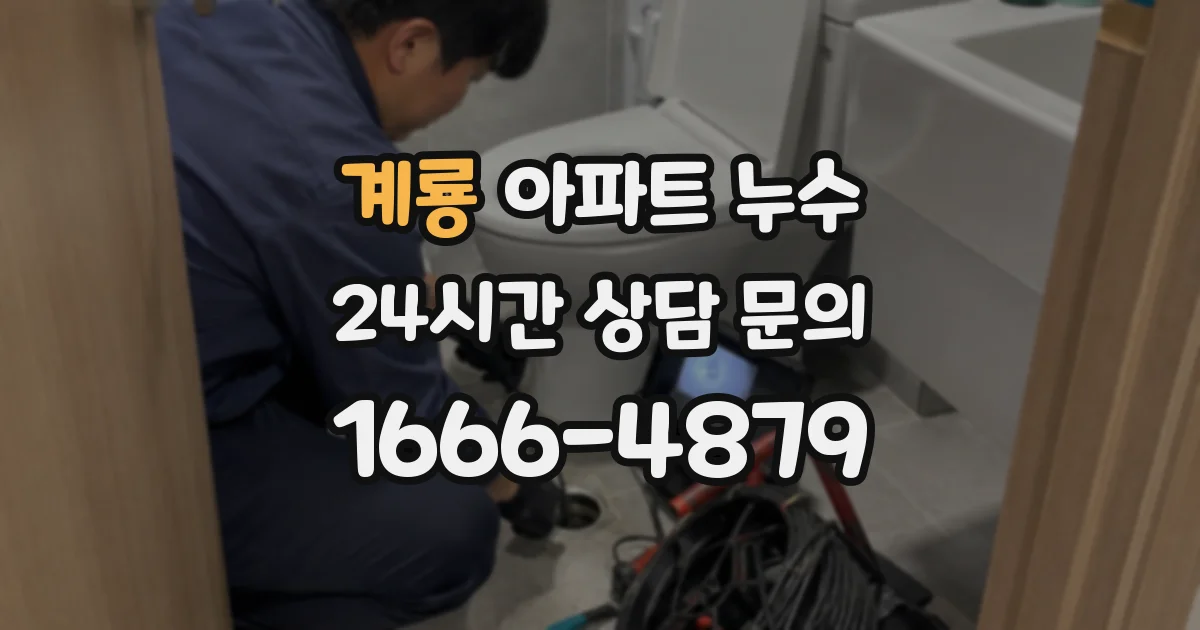 계룡 아파트 누수