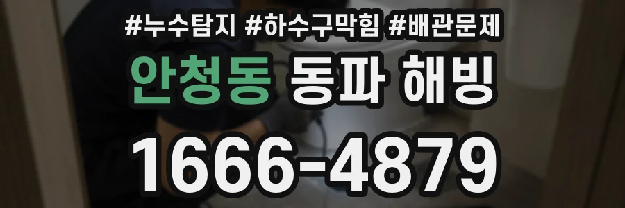 안청동 동파 해빙
