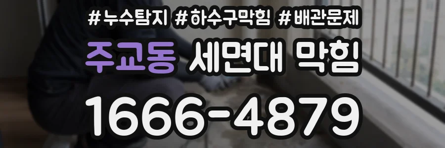 주교동 세면대 막힘