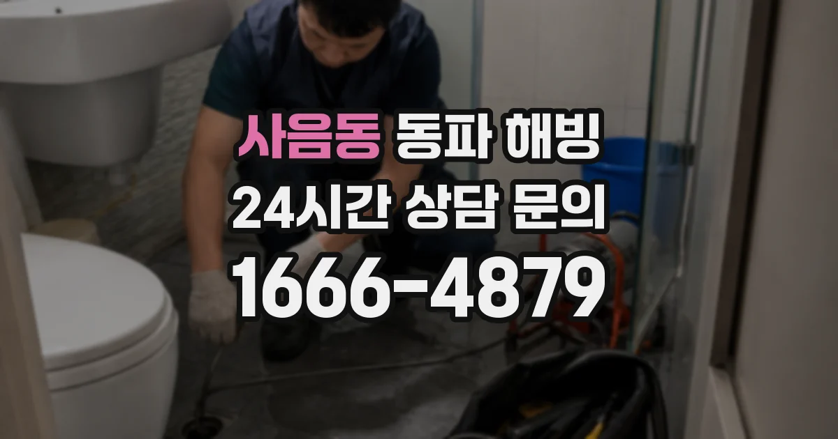 사음동 동파 해빙