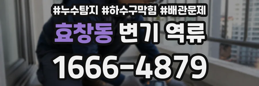 효창동 변기 역류