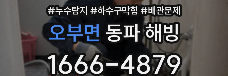 오부면 동파 해빙