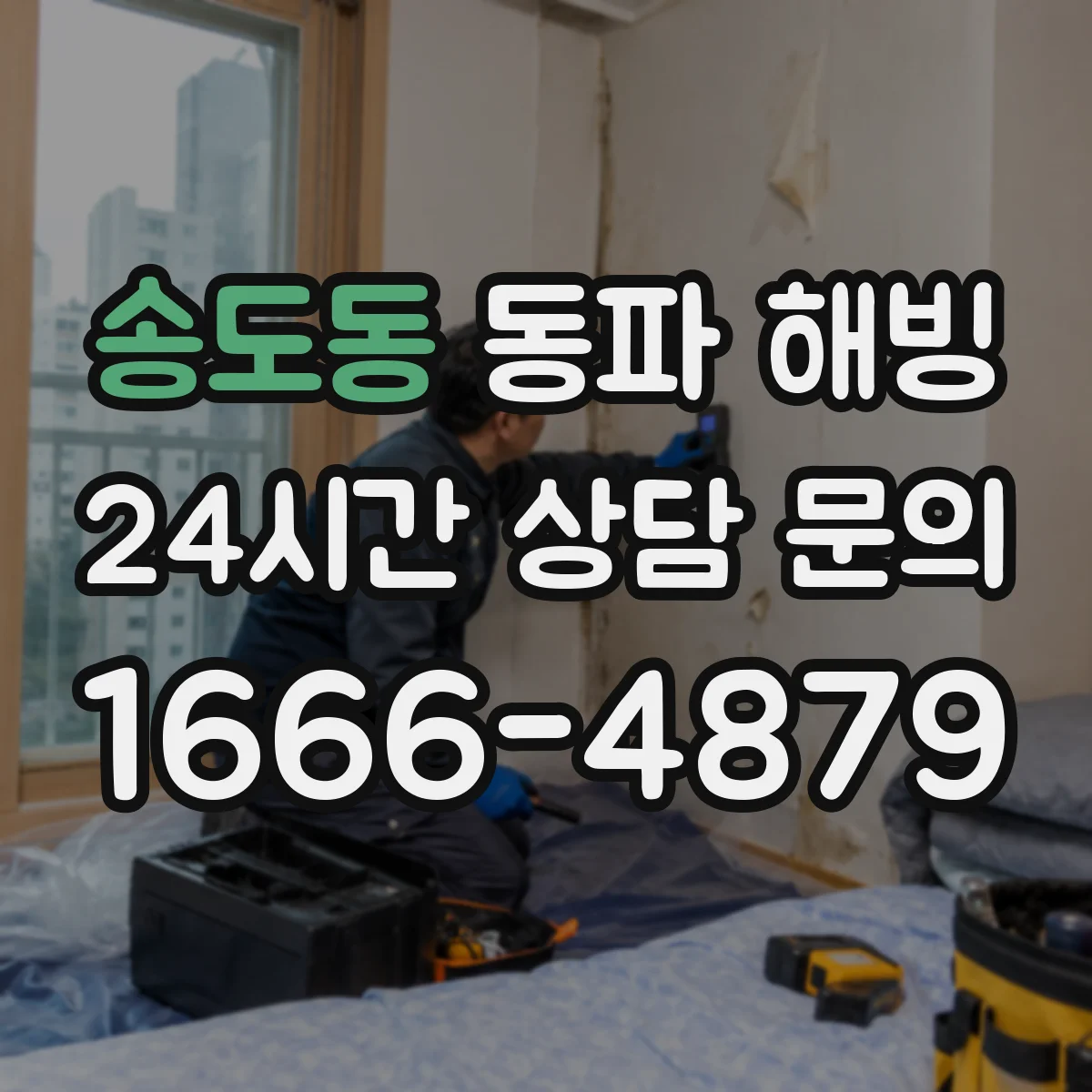 송도동 동파 해빙