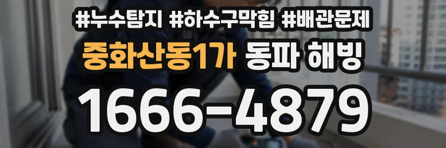 중화산동1가 동파 해빙