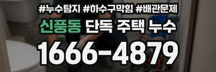 신풍동 단독 주택 누수