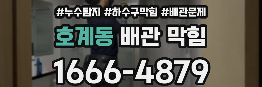 호계동 배관 막힘