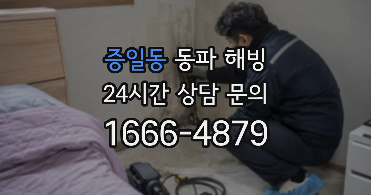 증일동 동파 해빙
