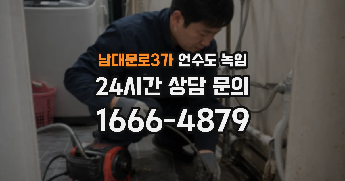 남대문로3가 언수도 녹임