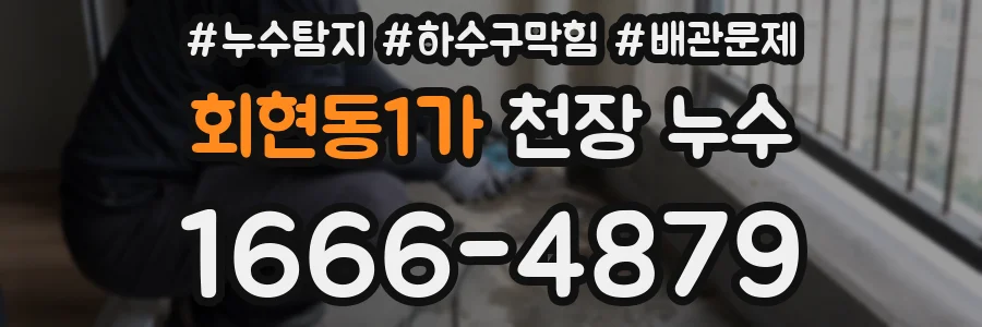 회현동1가 천장 누수