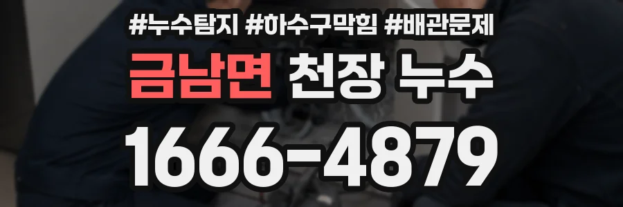 금남면 천장 누수