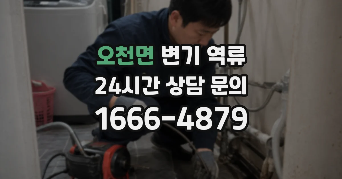 오천면 변기 역류