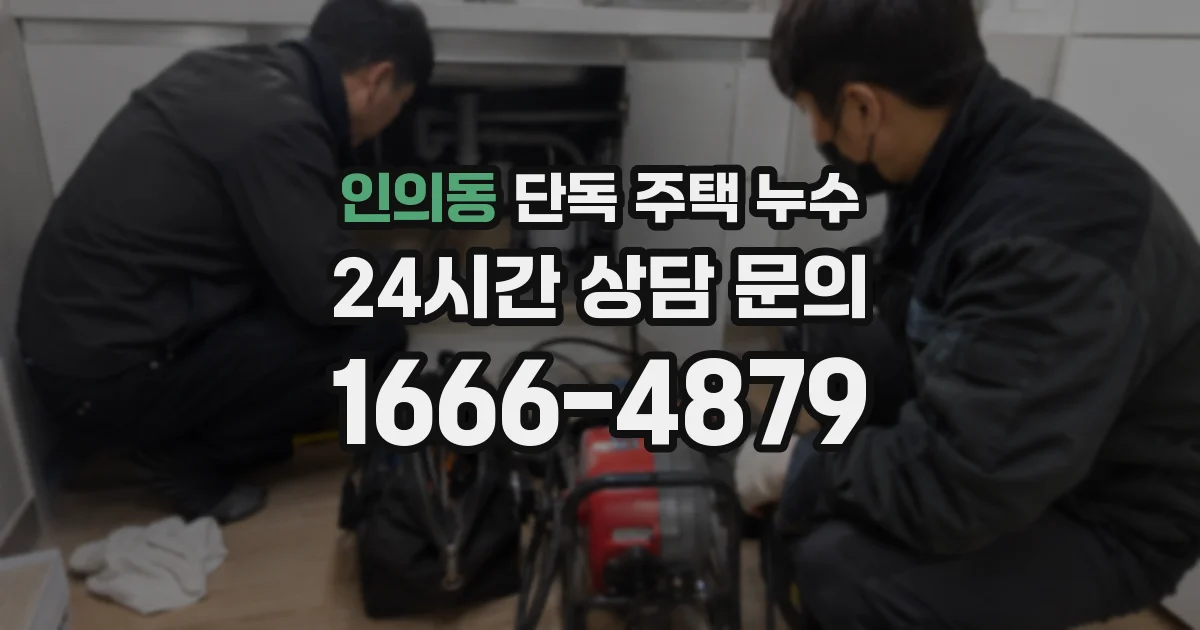 인의동 단독 주택 누수