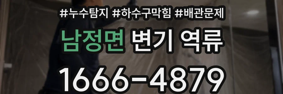 남정면 변기 역류