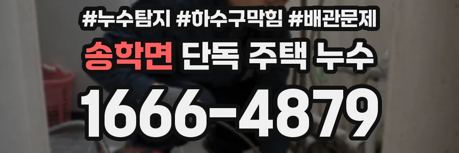 송학면 단독 주택 누수