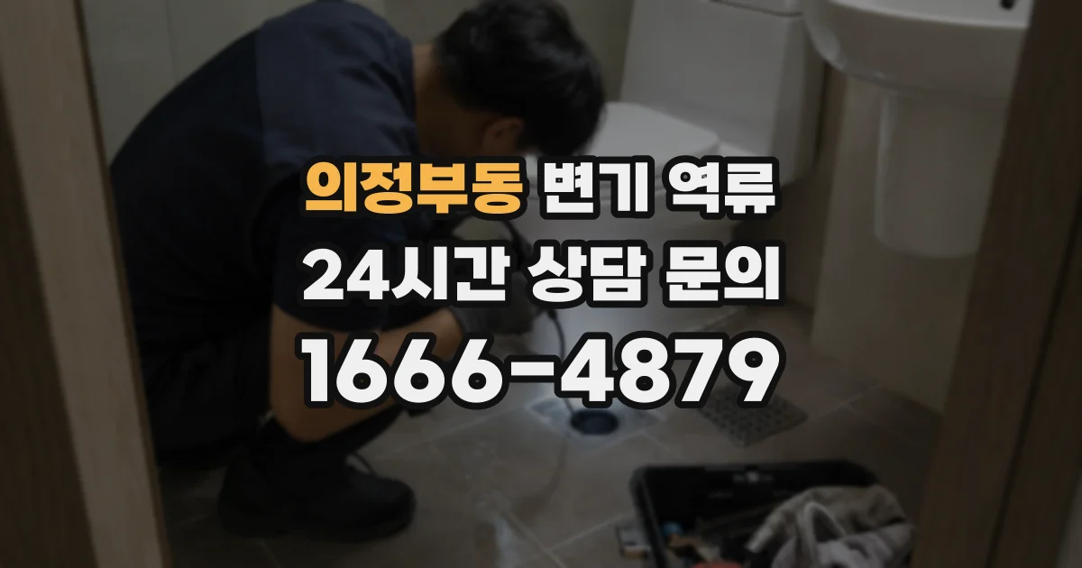 의정부동 변기 역류