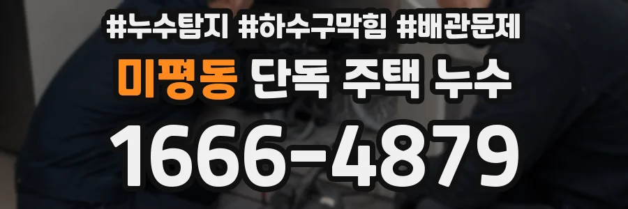 미평동 단독 주택 누수