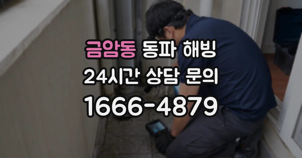 금암동 동파 해빙