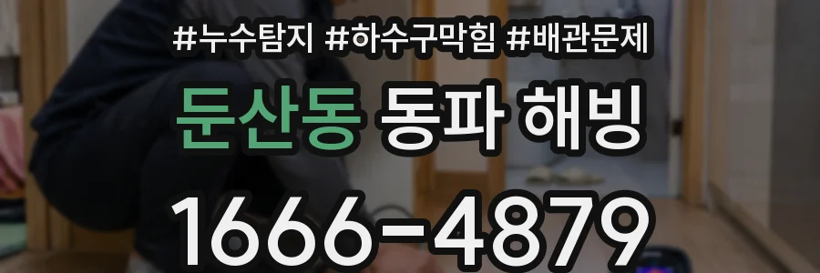 둔산동 동파 해빙