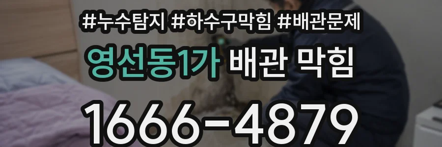 영선동1가 배관 막힘