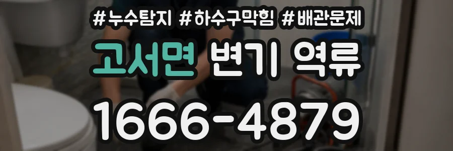 고서면 변기 역류
