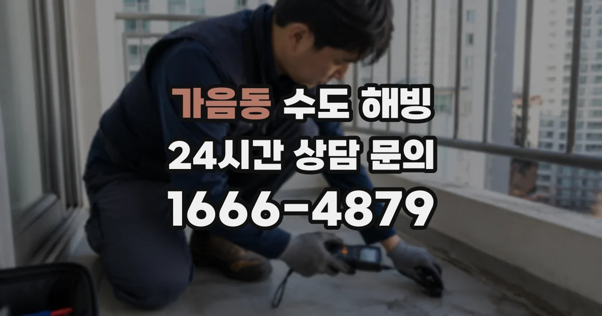 가음동 수도 해빙