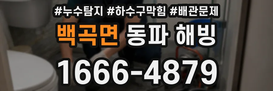 백곡면 동파 해빙