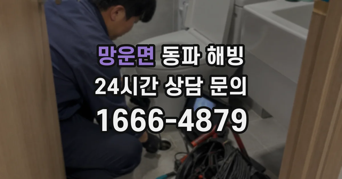 망운면 동파 해빙