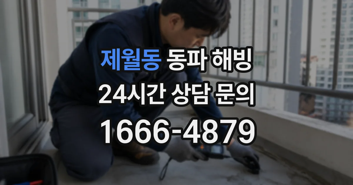 제월동 동파 해빙