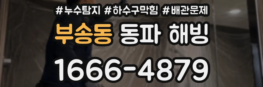 부송동 동파 해빙