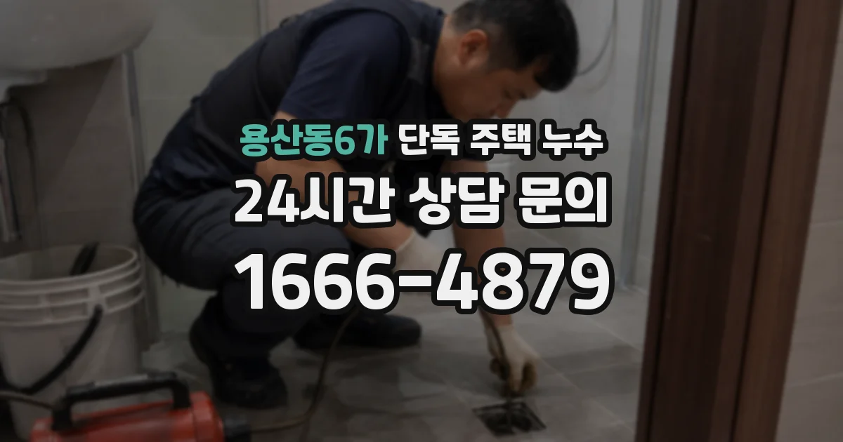용산동6가 단독 주택 누수
