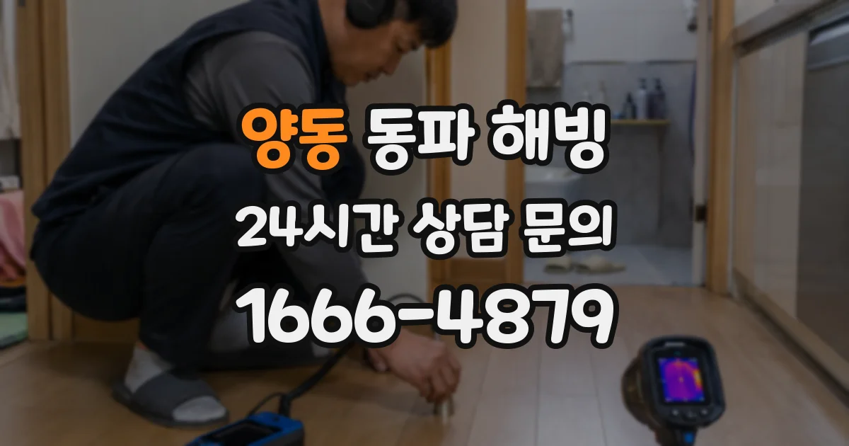 양동 동파 해빙