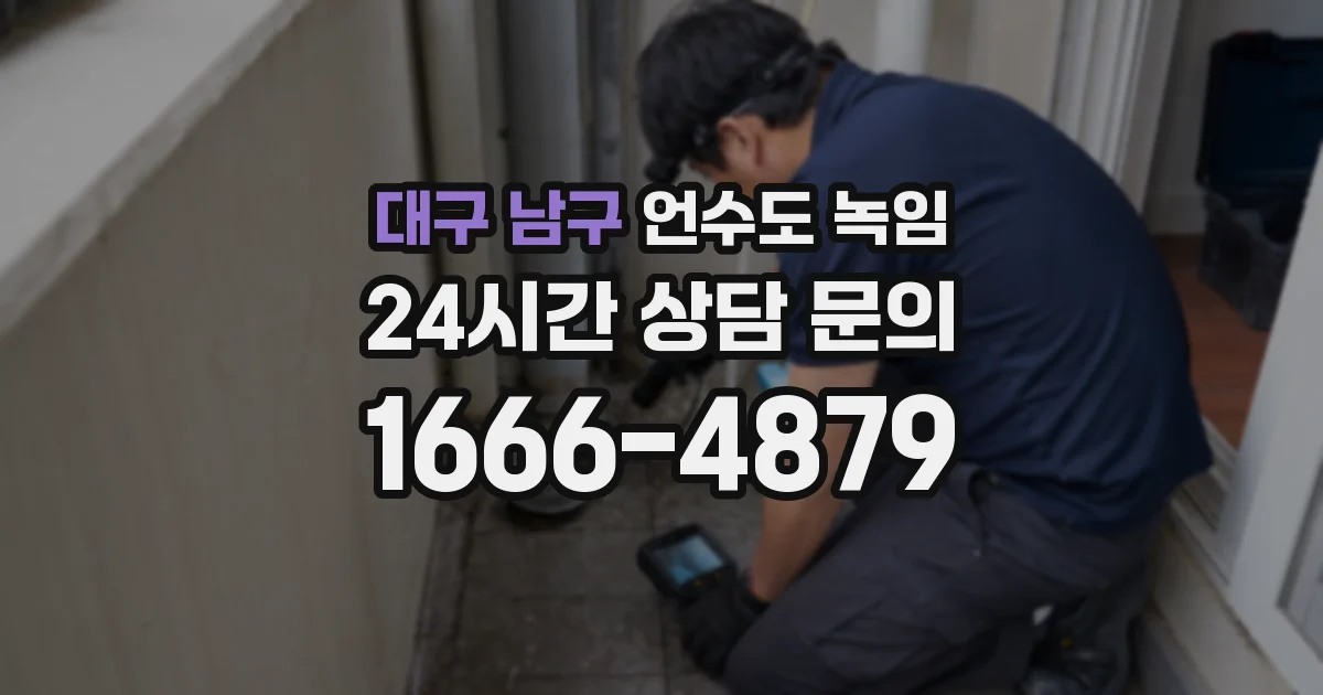 대구 남구 언수도 녹임