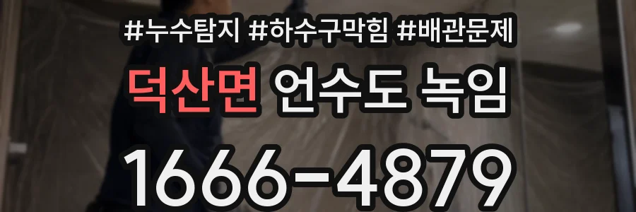 덕산면 언수도 녹임
