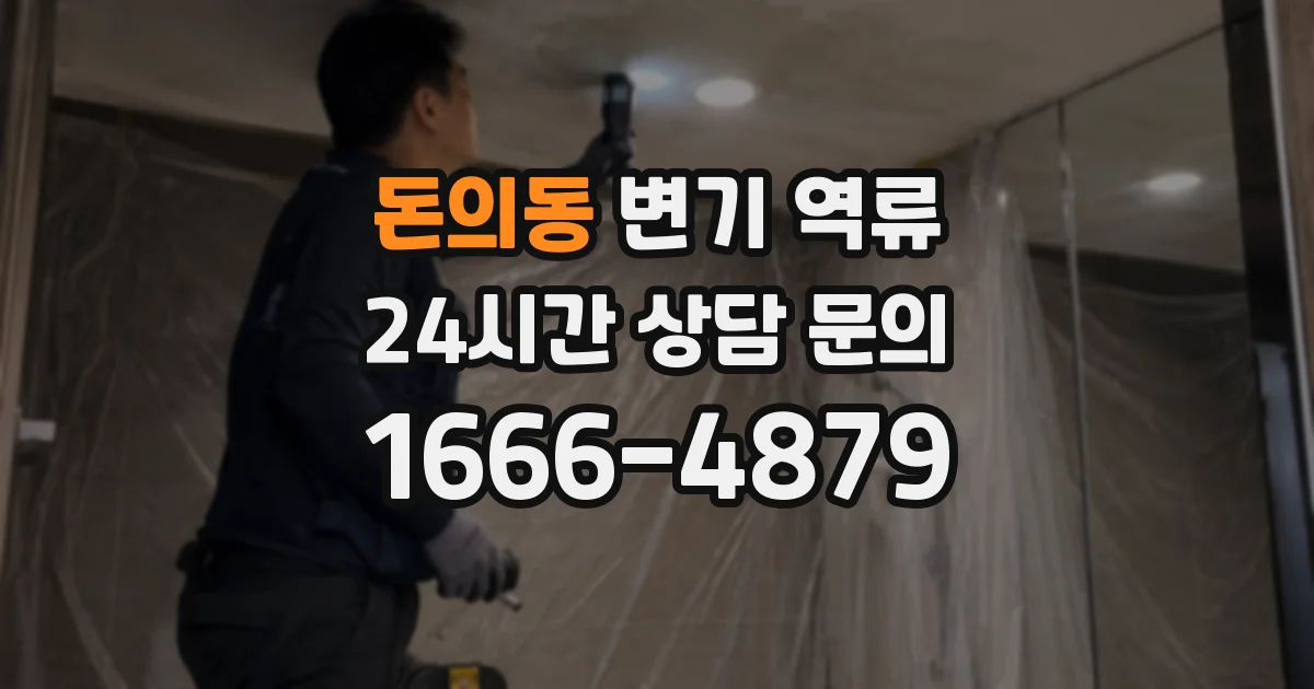 돈의동 변기 역류