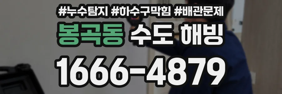 봉곡동 수도 해빙