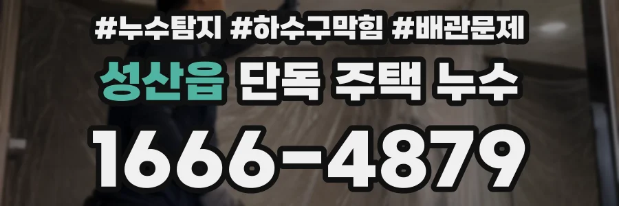 성산읍 단독 주택 누수