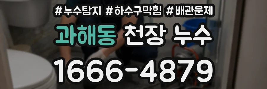 과해동 천장 누수