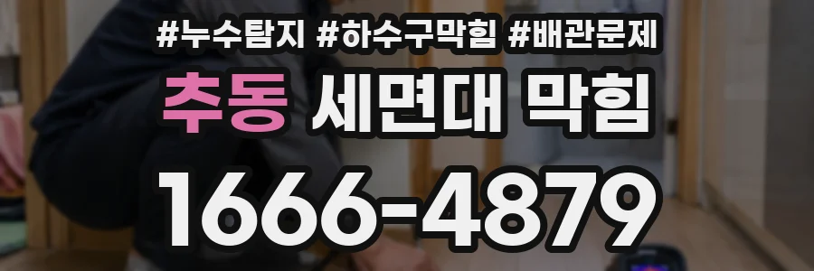 추동 세면대 막힘