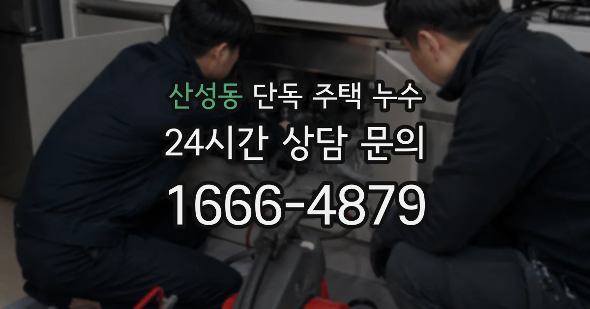 산성동 단독 주택 누수