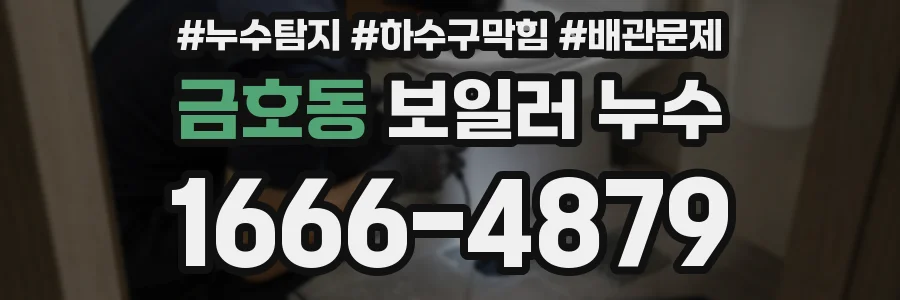 금호동 보일러 누수
