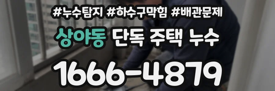 상야동 단독 주택 누수