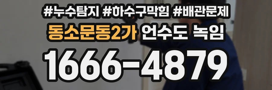 동소문동2가 언수도 녹임
