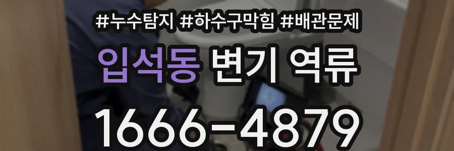 입석동 변기 역류