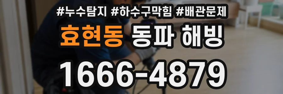 효현동 동파 해빙