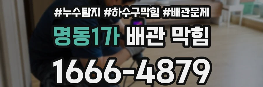 명동1가 배관 막힘