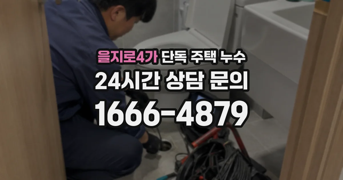 을지로4가 단독 주택 누수