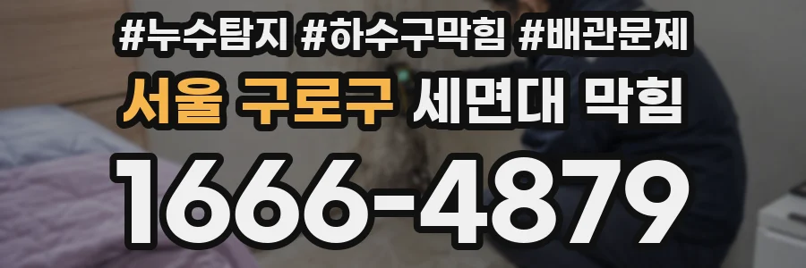 서울 구로구 세면대 막힘