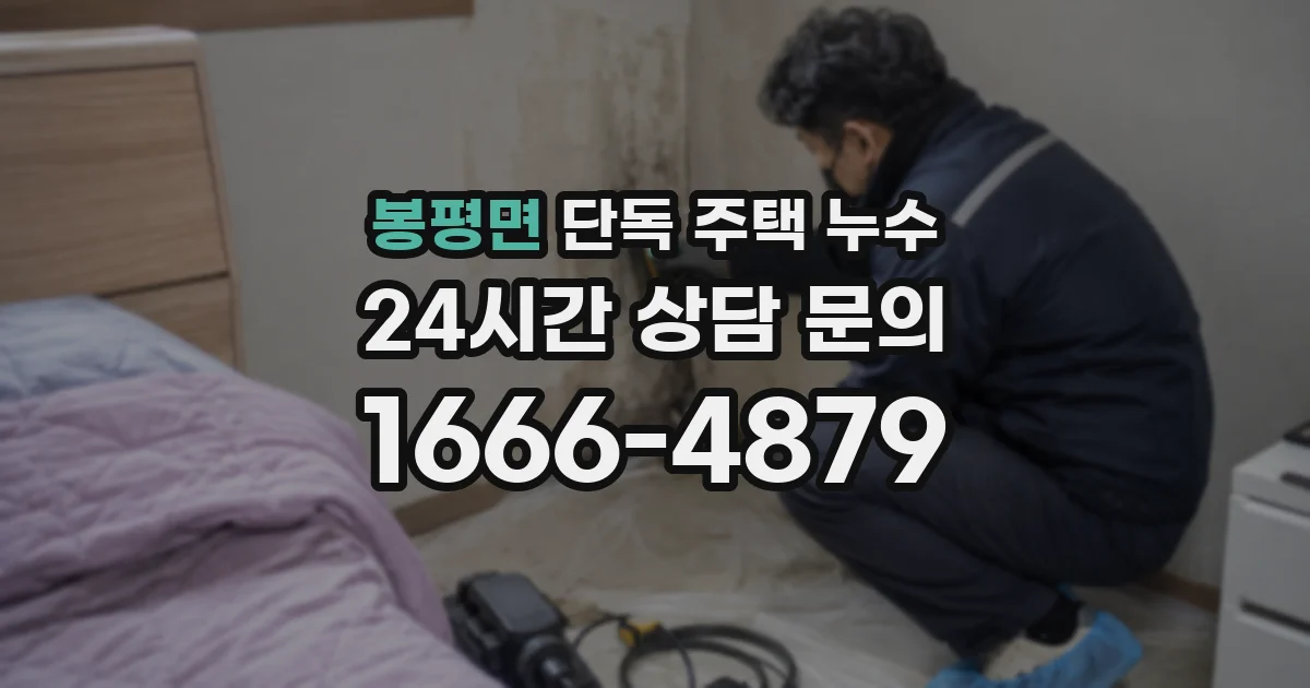 봉평면 단독 주택 누수